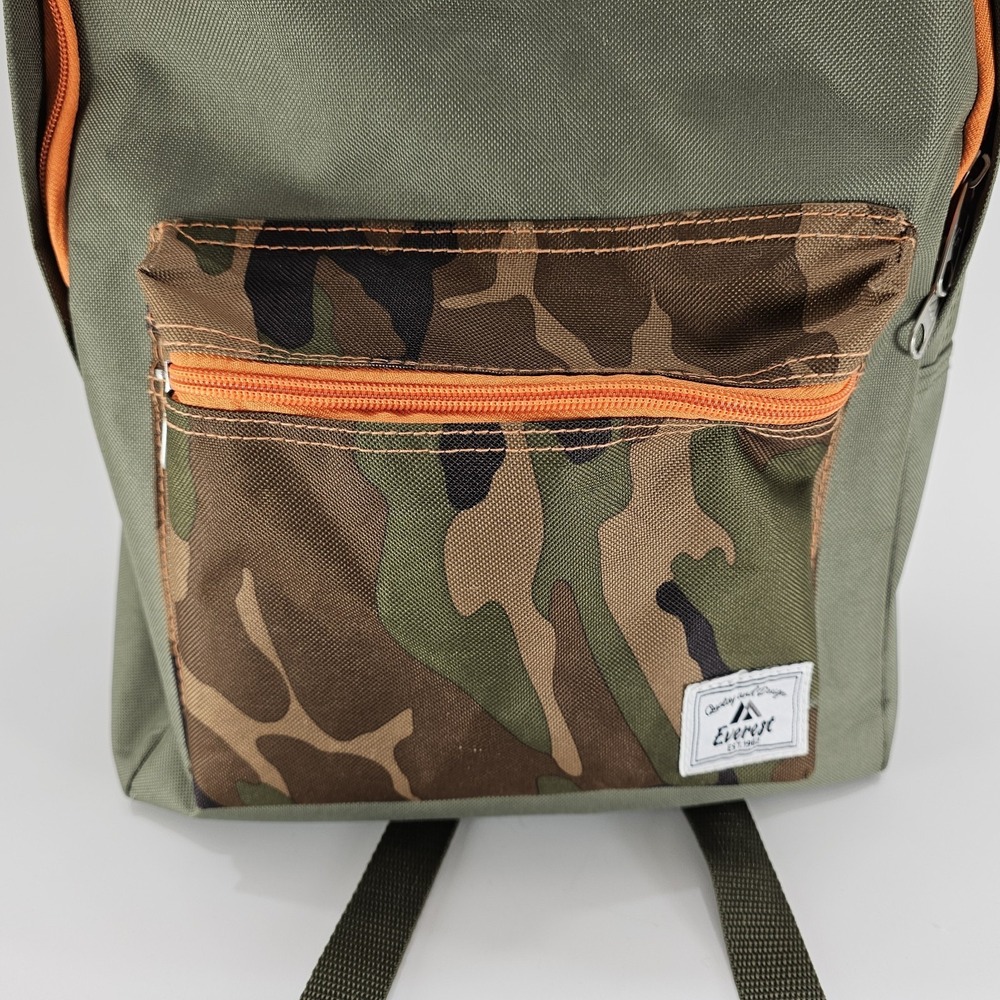 Everest Backpack Olive Camo Colorblock School Travel Daypack Model 1045CB - Picture 6 of 16